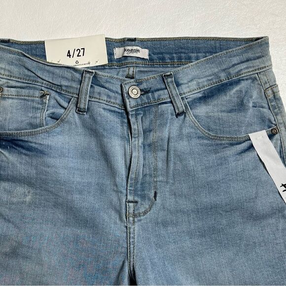 Kensie| NWT High Rise Raw Hem Skinny Jeans - Picture 2 of 7
